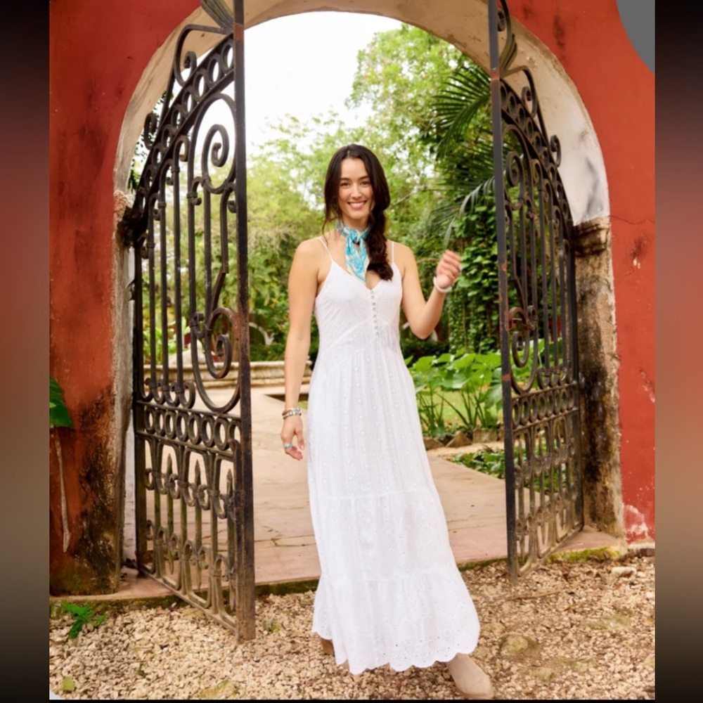 Sundance Arezza Eyelet Maxi Dress